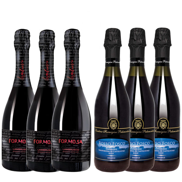 Rosso Fosco Lambrusco Grasparossa Sparkling Red Wine Medium Sweet