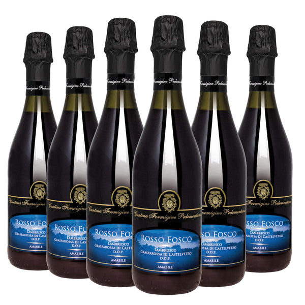 Rosso Fosco Lambrusco Grasparossa Sparkling Red Wine Medium Sweet