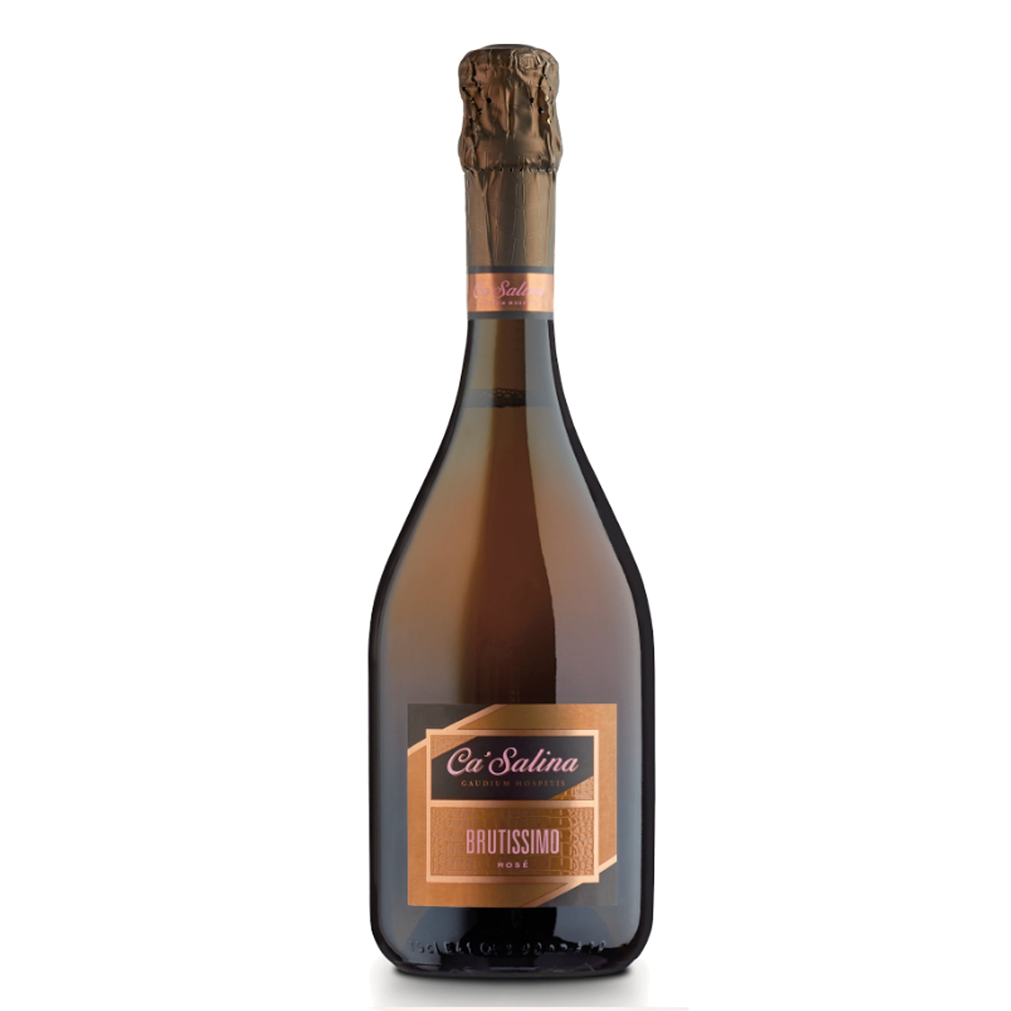 Ca'Salina Brutissimo - a very dry, low sugar, Sparkling Pink Moscato, Extra Brut