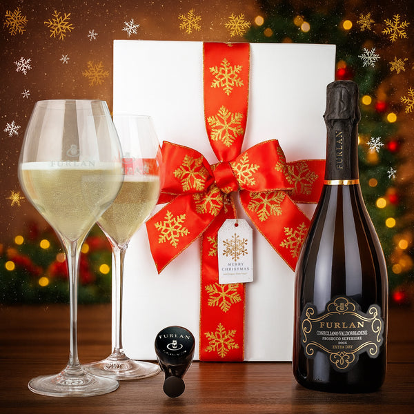 Furlan Prosecco Superiore DOCG Extra Dry Premium Christmas Gift Set