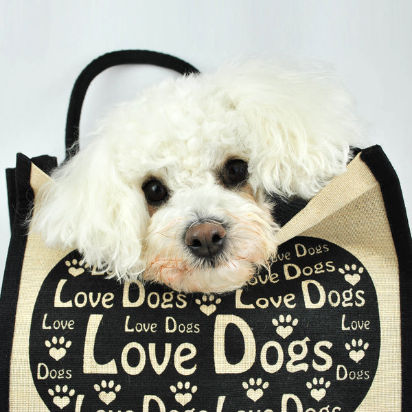 Love Dogs Shopping Bag with a Removable Divider