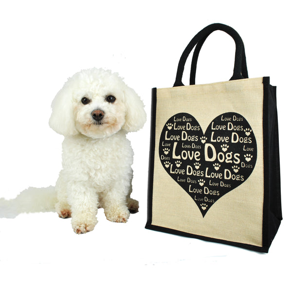 Love Dogs Shopping Bag with a Removable Divider