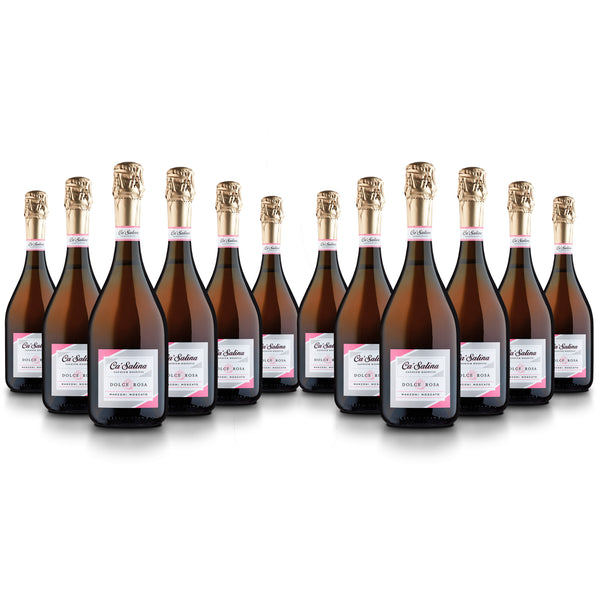 Ca'Salina Sparkling Pink Moscato Wine Sweet