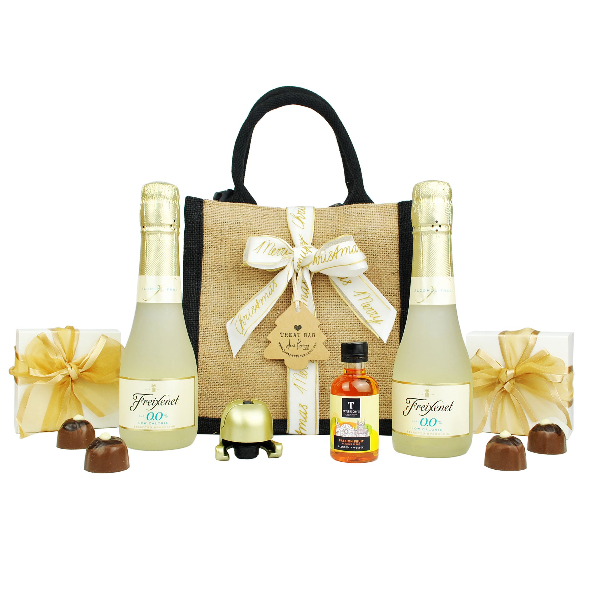 Non Alcoholic Sparkling Wine Mini Treat Bag Hamper