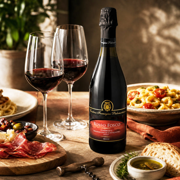Rosso Fosco Lambrusco Grasparossa Sparkling Red Wine Secco Dry