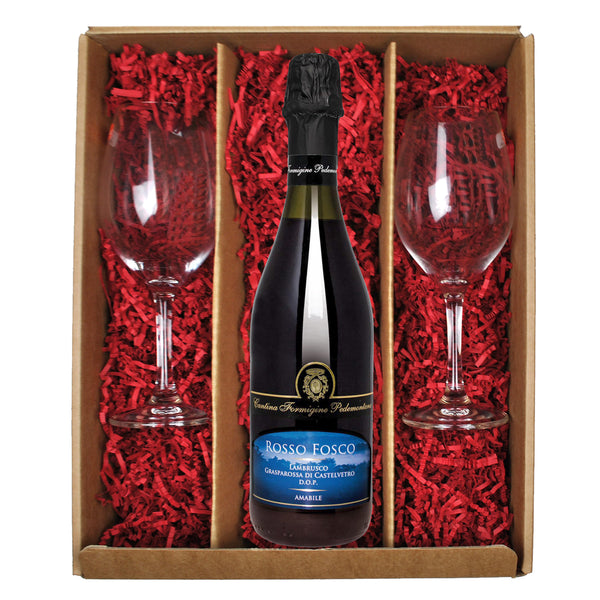 Rosso Fosco Lambrusco Sparkling Red Wine Gift Set
