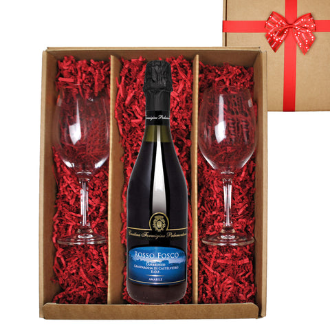 Rosso Fosco Lambrusco Sparkling Red Wine Gift Set
