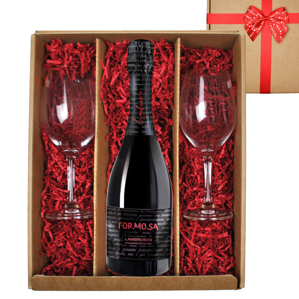 Formosa Lambrusco Sparkling Red Wine Christmas Gift Set