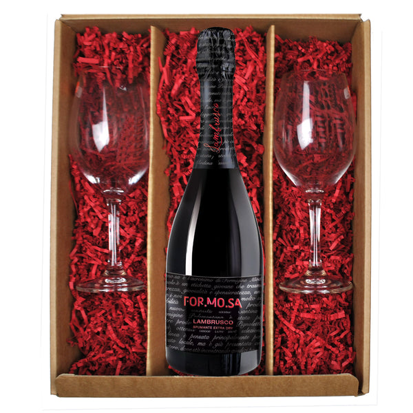 Formosa Lambrusco Sparkling Red Wine Christmas Gift Set