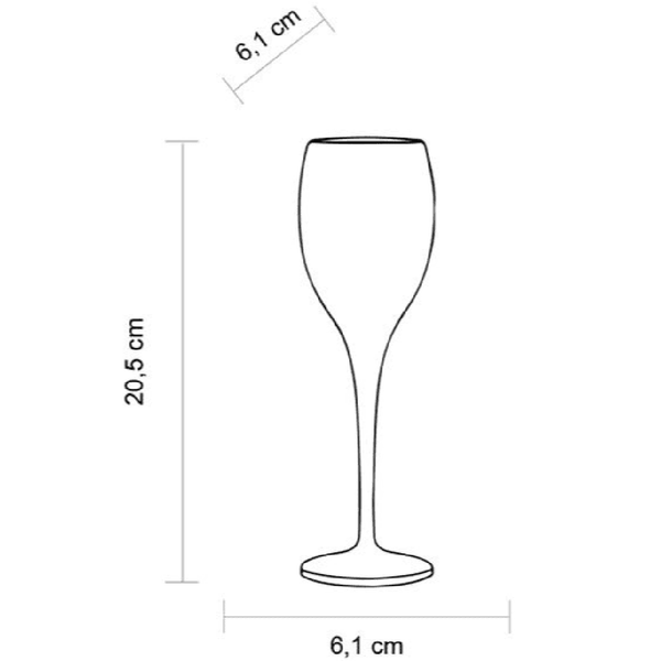 Prosecco & Sparkling Wine Premium Virtually Unbreakable Glasses - Set of 4