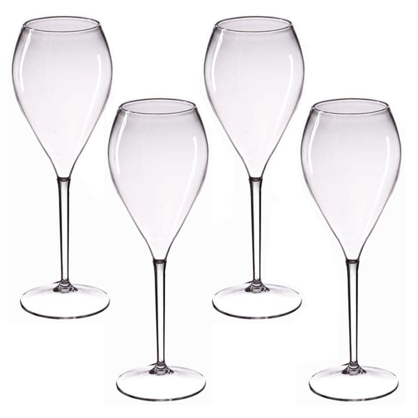 Prosecco and Sparkling Wine Tritan Polycarbonate reusable glasses - set of 4