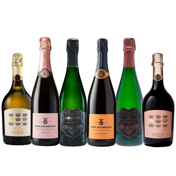English Fizz Discovery Box - a mixed case featuring 6 different English Sparkling Wines 