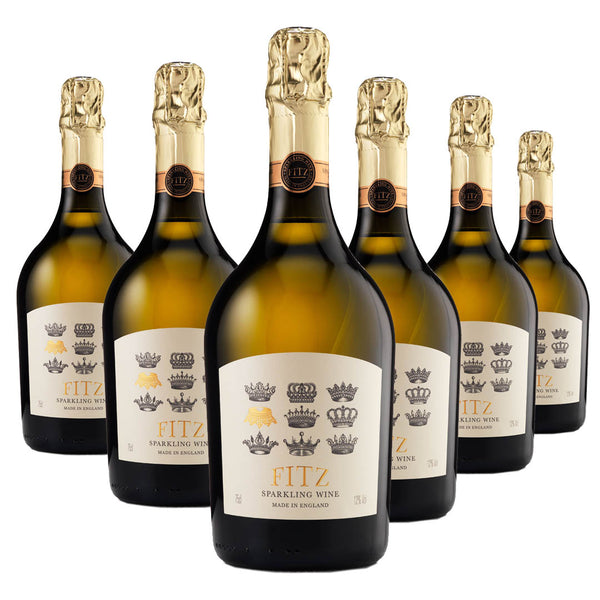 A case of Fitz English Sparkling Wine 750ml x 6 bottles