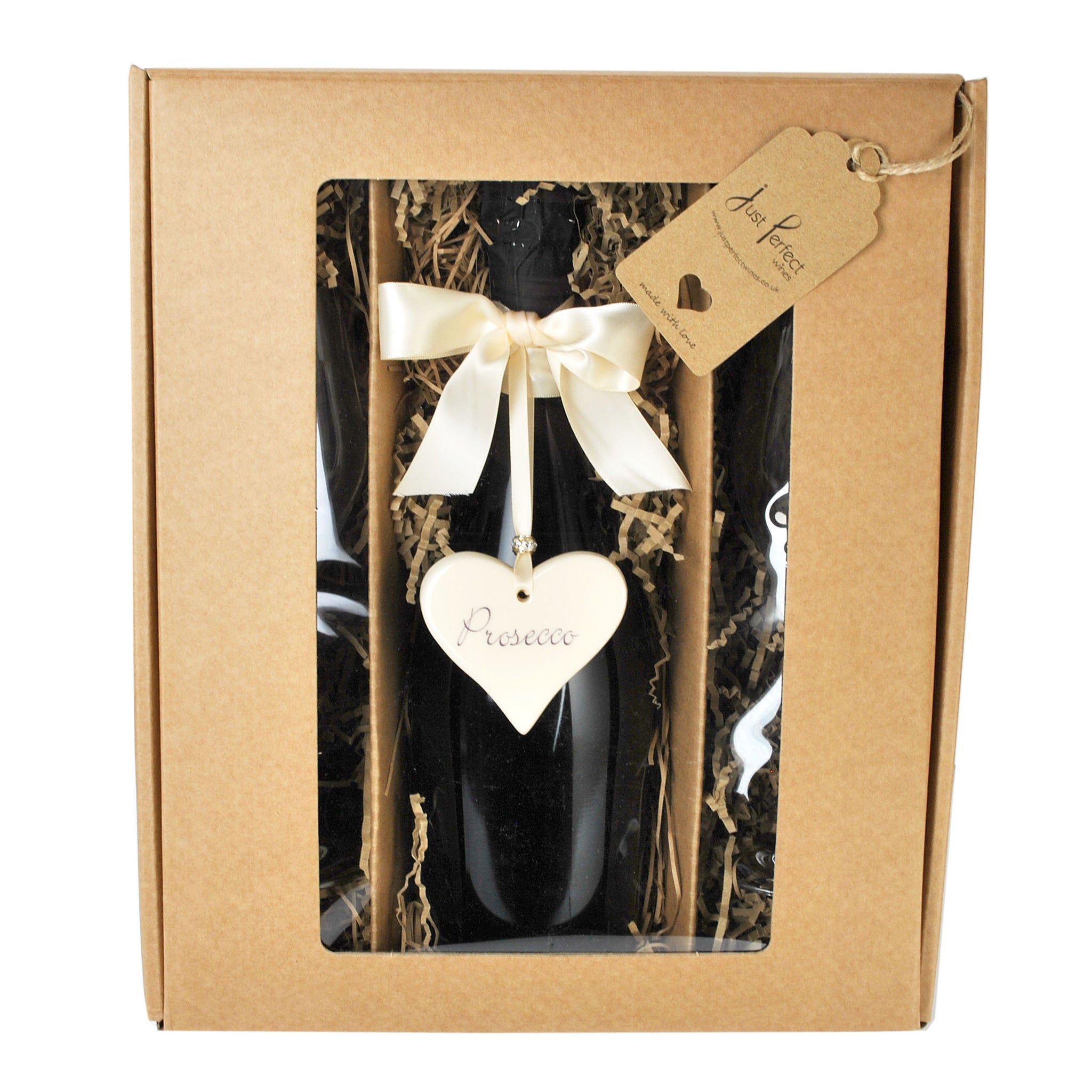 Love Prosecco with Prosecco Heart and Glasses Gift Set